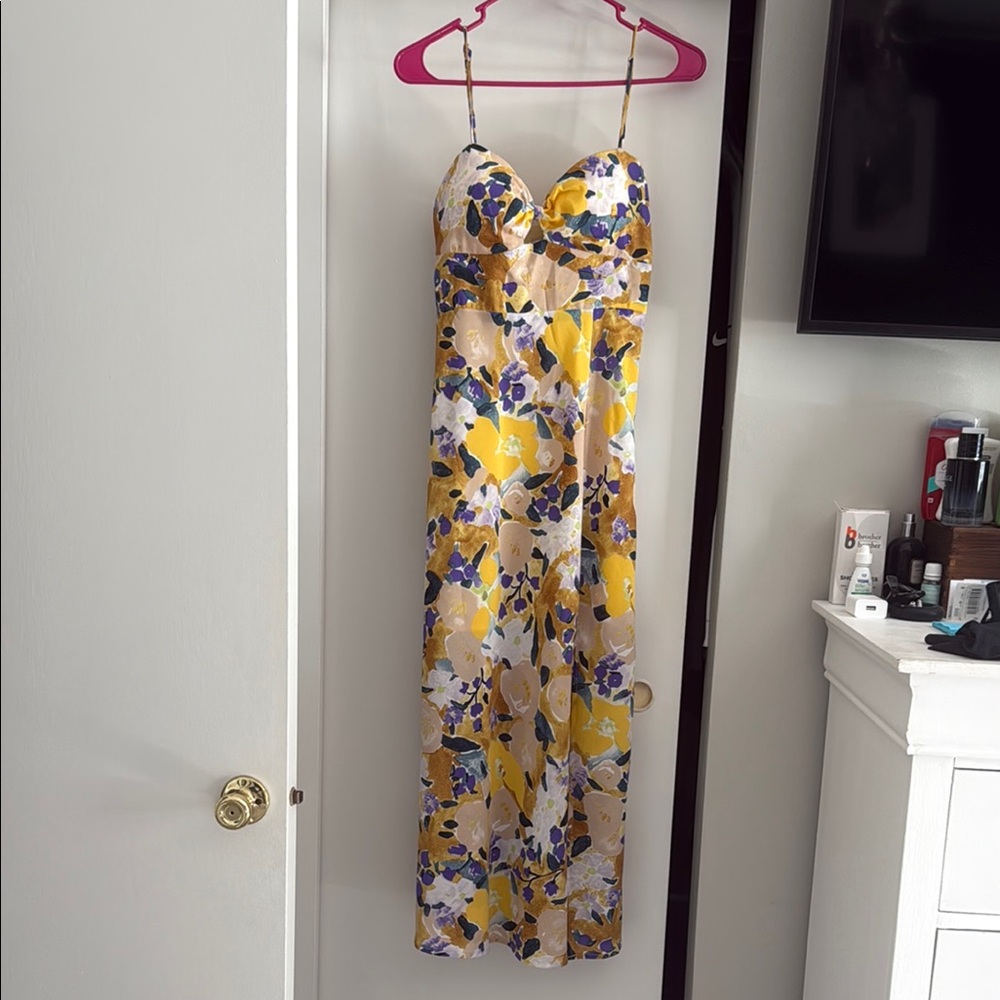 Hello Molly Yellow Floral Maxi Dress